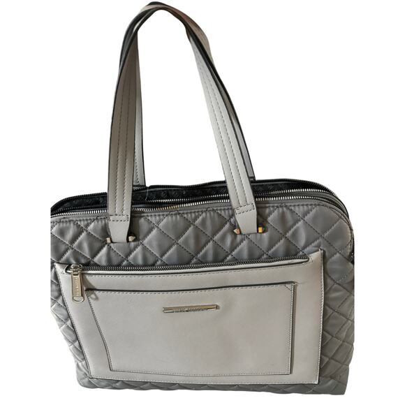 Steve Madden ladies travel/work tote/computer bag in grey diamond quilted NWOT - Picture 8 of 9